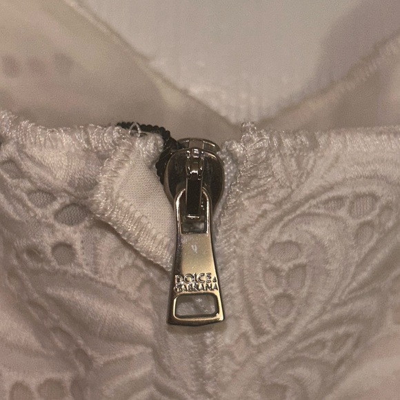 Dolce & Gabbana White Lace Mini Dress - size 36 EU - Picture 3 of 5